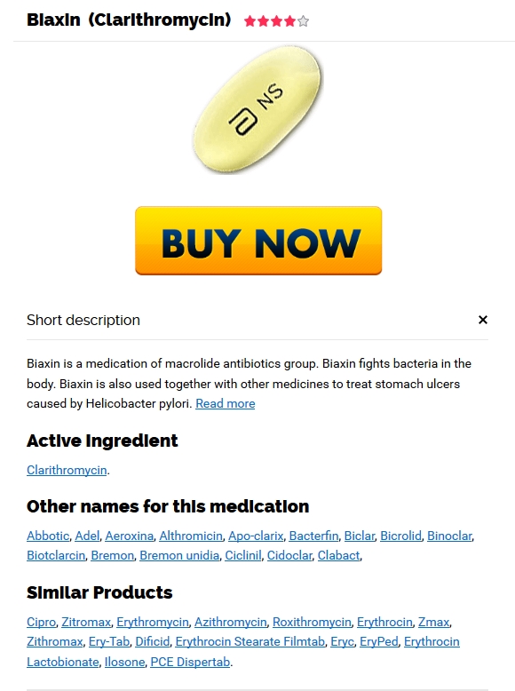 Buy Biaxin cheap. Cheapest Clarithromycin