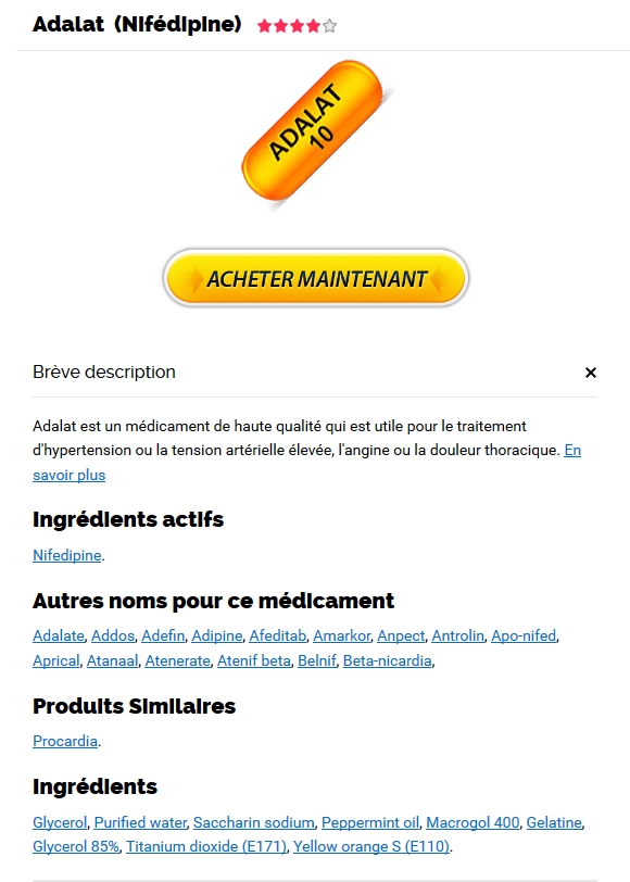 Achat De Nifedipine En France * pilules génériques Adalat