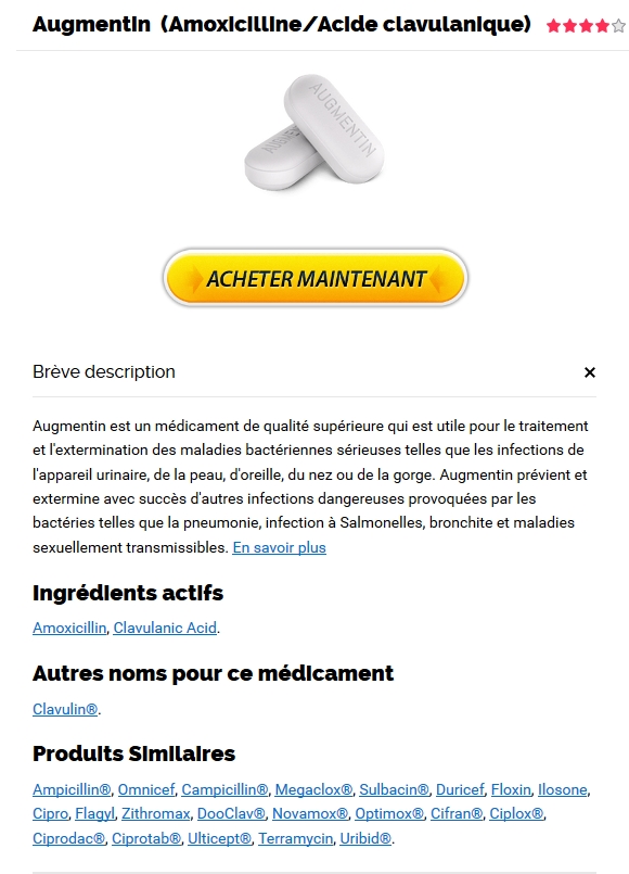 ordre de prix bas Amoxicillin/Clavulanic acid. Augmentin Pharmacie En Belgique En Ligne