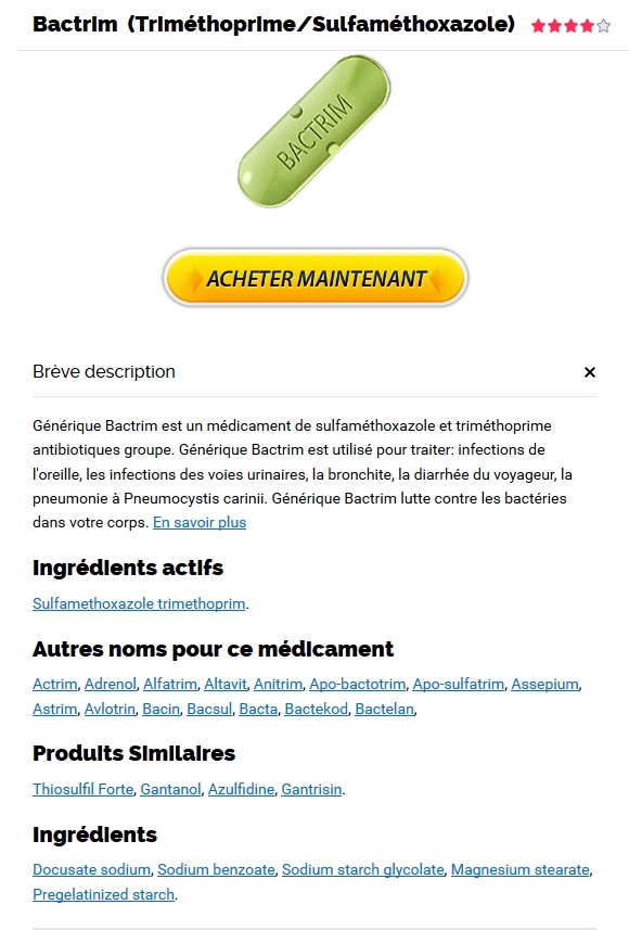 prix des comprimés de Sulfamethoxazole and Trimethoprim | Achat Bactrim generique