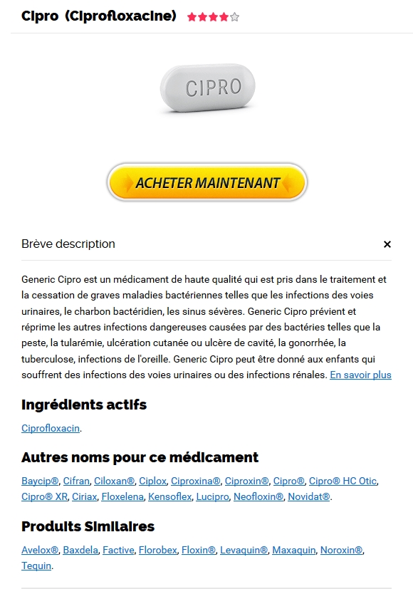 Cipro Generique En Pharmacie Prix