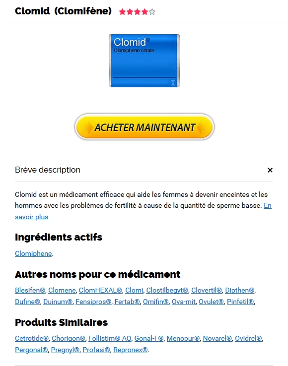 meilleur achat sur Clomiphene | Clomid Pharmacie Par Internet En France