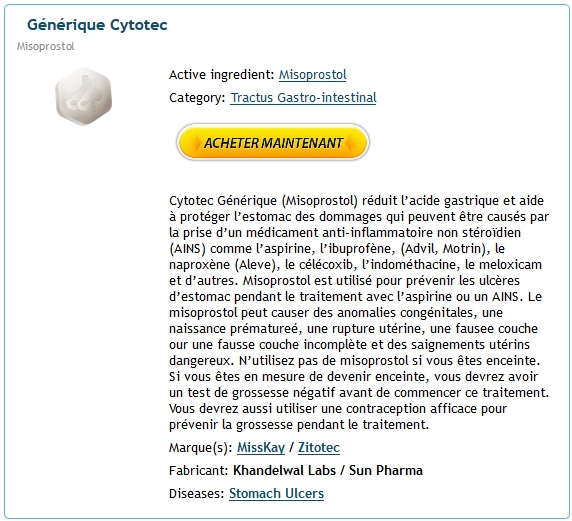 Medicament Cytotec En Ligne Pas Cher