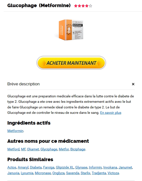 Achat Glucophage Belgique – Livraison gratuite – Sans Rx