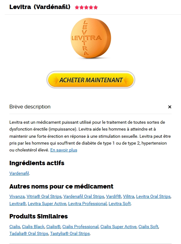 Achat En Ligne Vardenafil 20 mg. marque Levitra Super Active pour la commande