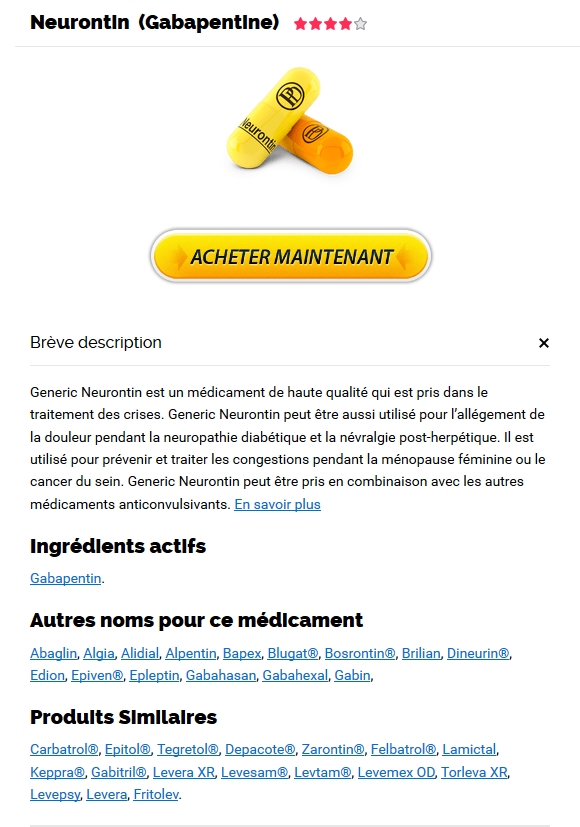 pilule Gabapentin discount | Neurontin pas cher 1