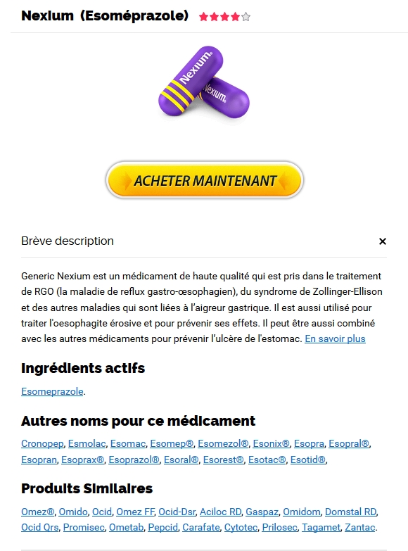AchatEsomeprazole Pharmacie En Ligne France – comprimés de Nexium pas cher