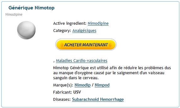 Nimodipine En Français. Acheter Et économiser de l’argent