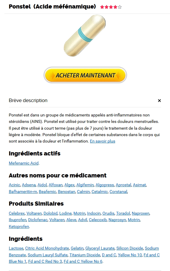 Mefenamic acid prix le plus bas – Ponstel Commander