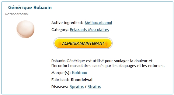 Ou Acheter Du Robaxin En France