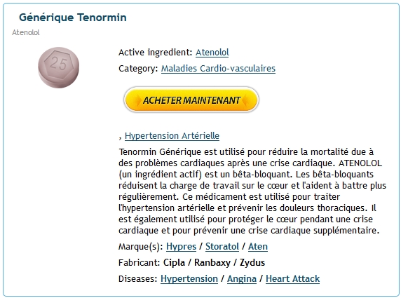 Tenormin en ligne sans ordonnance | Pharmacie Web