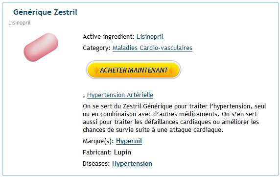 Achat Zestril generique