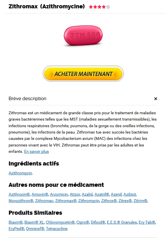meilleures offres sur les Azithromycin. Prix Du Zithromax 100 mg En Pharmacie