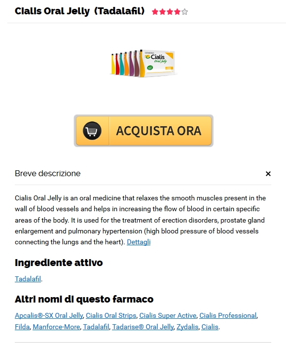 Ottenere La Prescrizione Di Cialis Oral Jelly 20 mg – grandi sconti