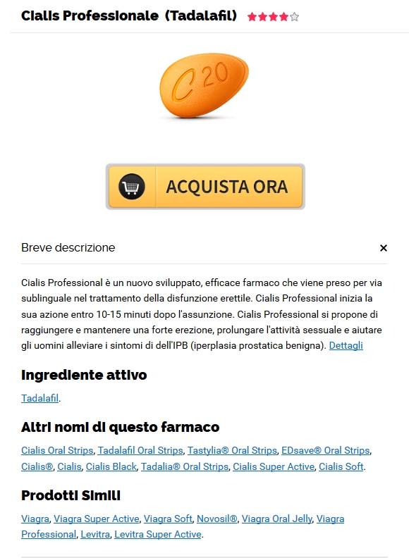 Professional Cialis a basso costo online. Professional Cialis 20 mg Generico Ordine Online