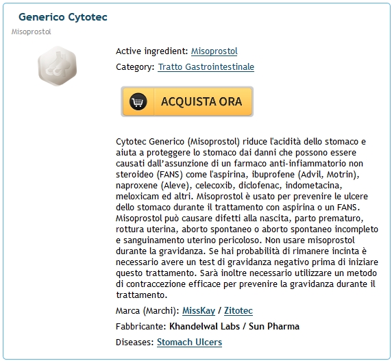 cytotec prezzo in farmacia