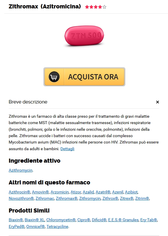 Compra Azithromycin economico online. Prezzi delle compresse di Zithromax